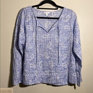Pure Jill Light Blue cotton Blouse M